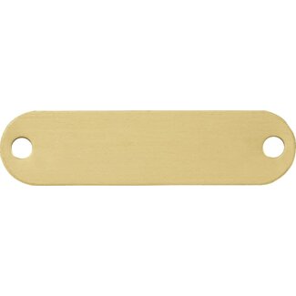 Smulders Diervoeders Messing plaat: Collar Brass (7,5x1,9 cm)