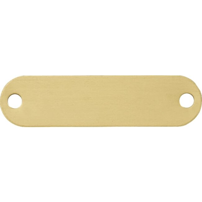 Messing plaat: Collar Brass (7,5x1,9 cm)