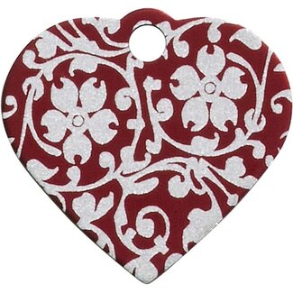 Smulders Paws & Prints Penning Hartje Flower Rood