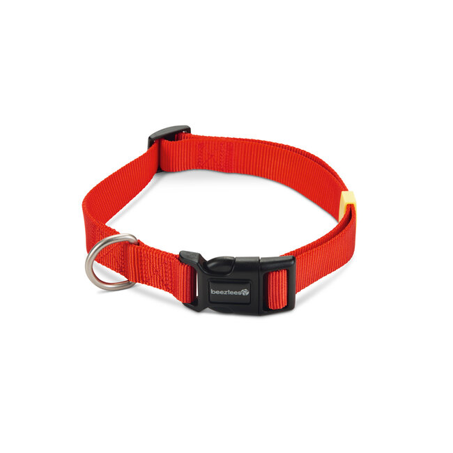 BZ Nylon Halsband Uni  Rood