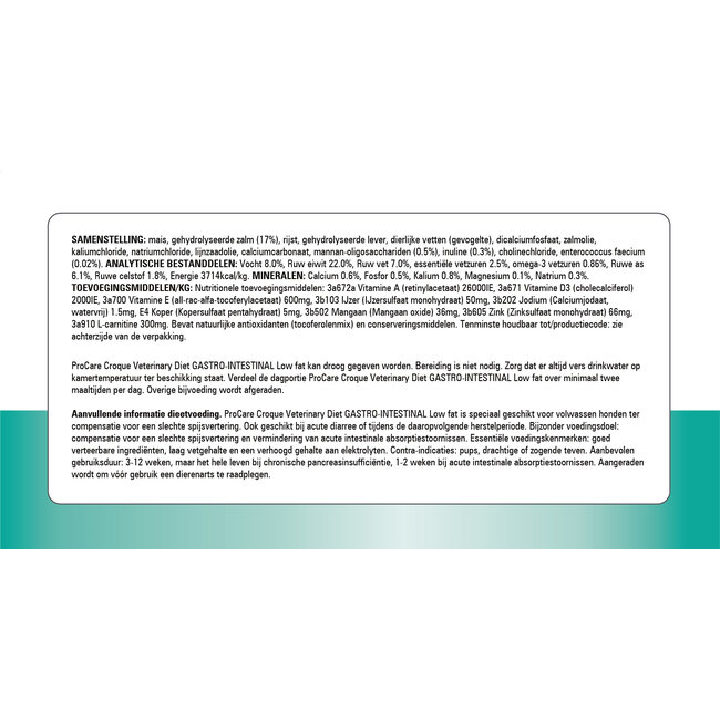 Prins Hond Diet Gastro Intestinal Croque