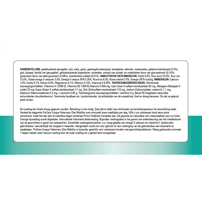 Prins Hond Diet Mobility Croque