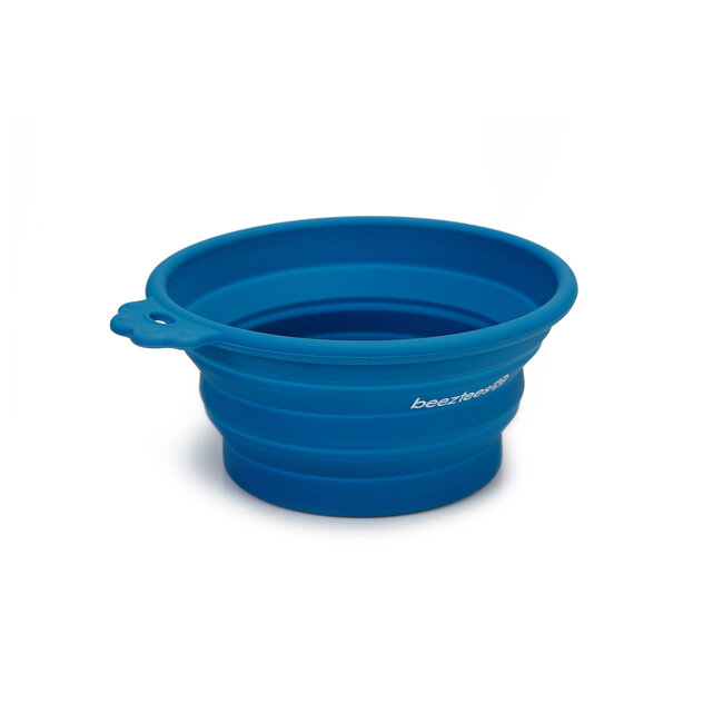 BZ Siliconen Eetbak Blauw inklapbaar