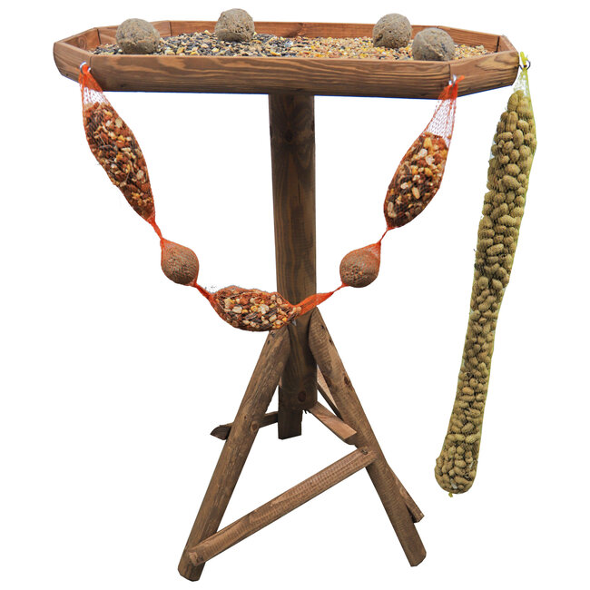 Voedertafel achthoek