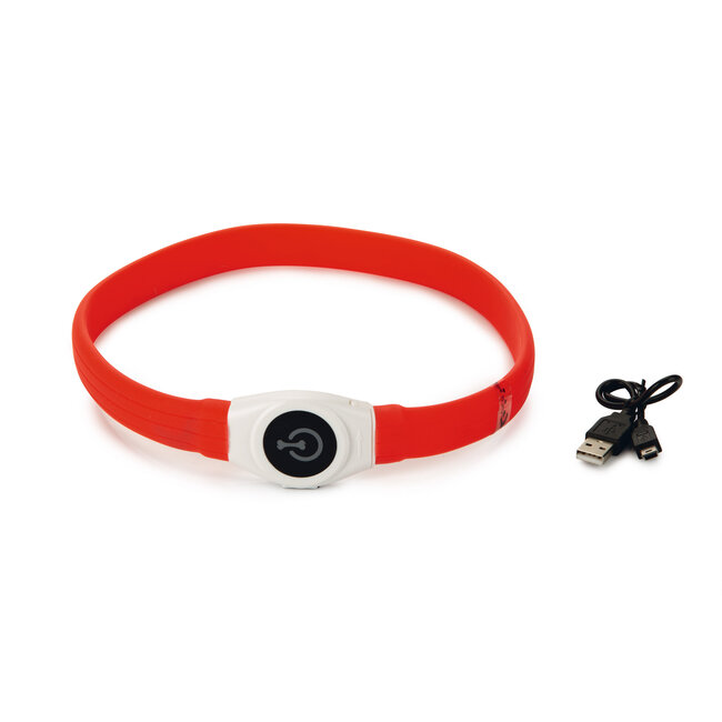 BZ Verlichtings Halsband Glowy Rood