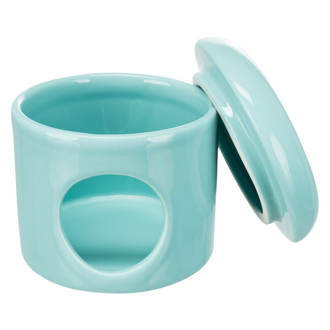Keramiekhuis knaagdier 12x10 Turquoise