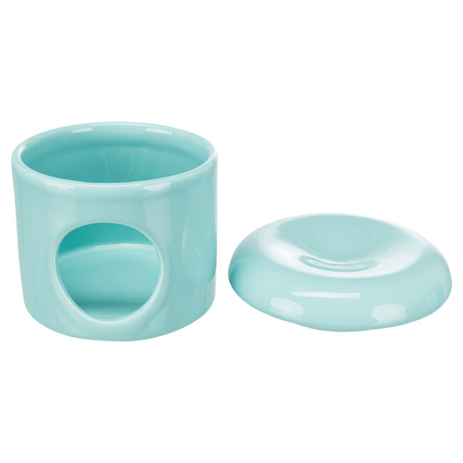 Keramiekhuis knaagdier 12x10 Turquoise