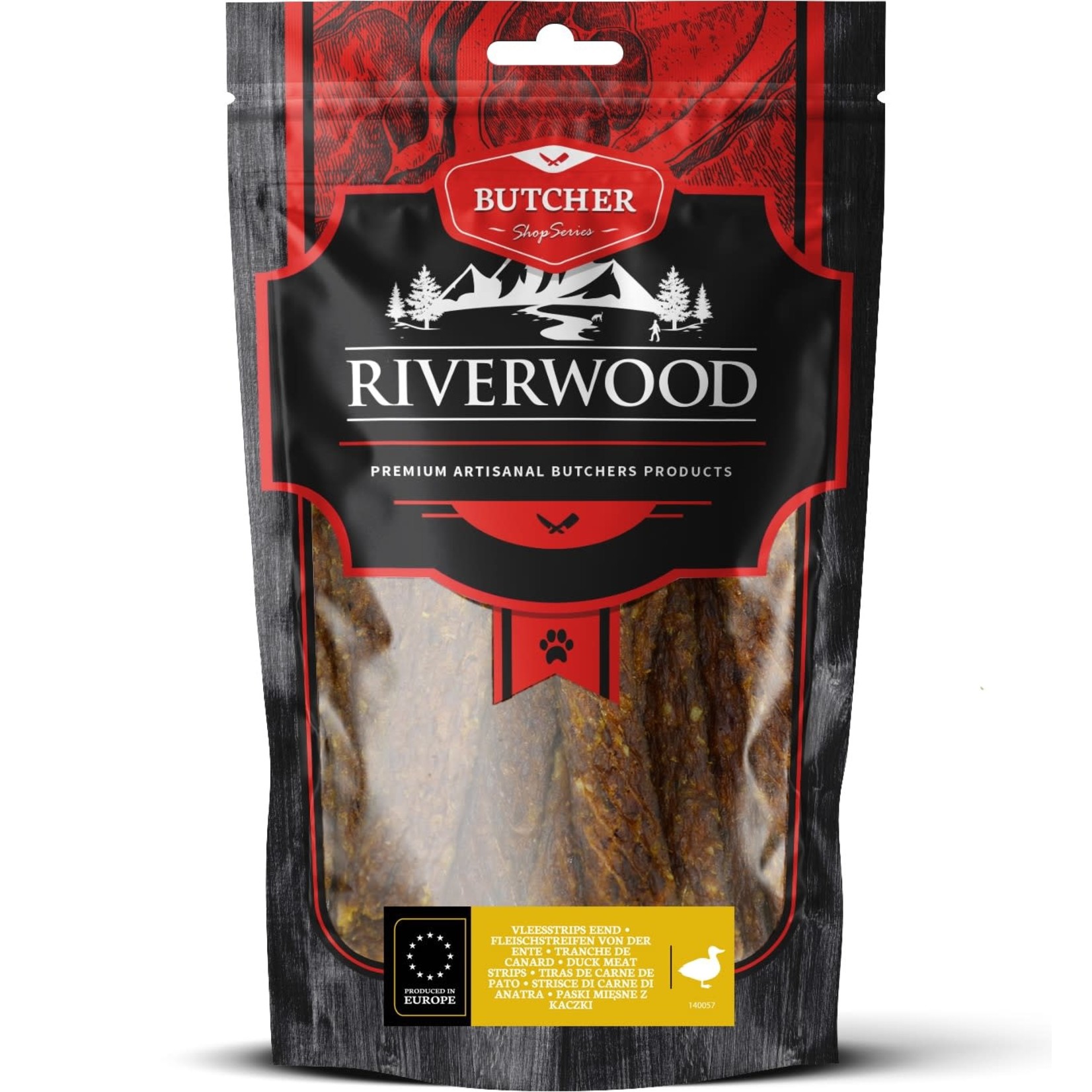 Riverwood Riverwood Vleesstrips Rund 150 gram
