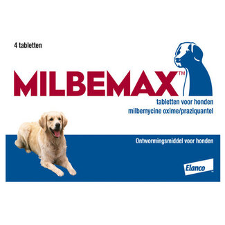 Milbemax Milbemax Hond 5-75 KG (4 tabletten)