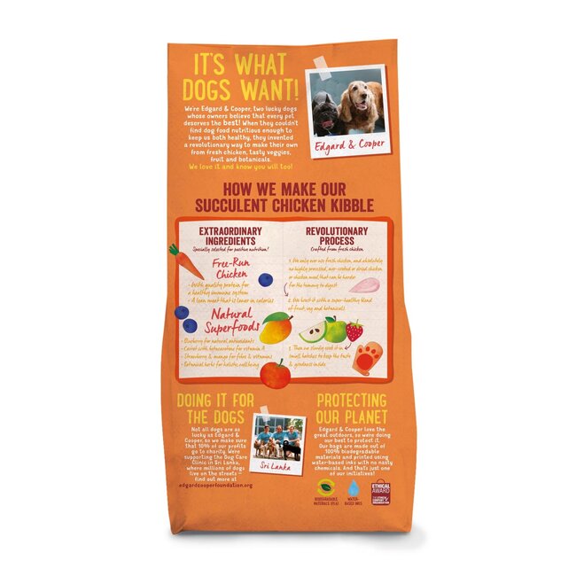 Edgar & Cooper Verse scharrelkip met mango, blauwe bes, appel en wortel