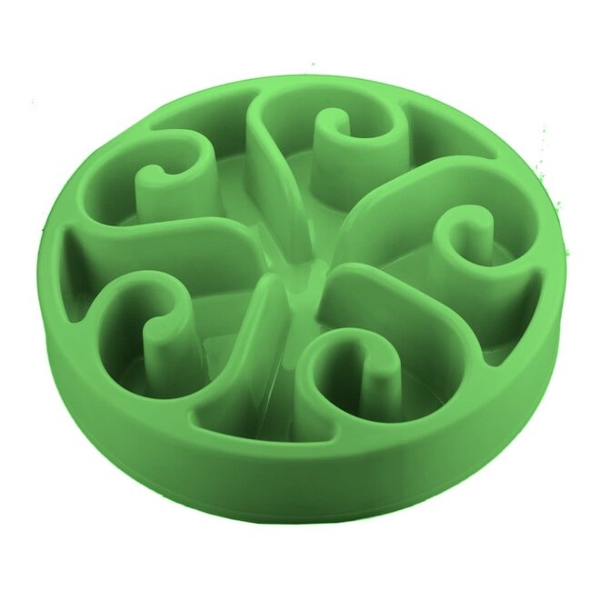 Anti-schrokbak 'Eat Slow Live Longer' Groen