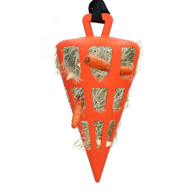 Hay Slow Feeder Wortel 22 cm Oranje