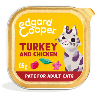 Edgard & Cooper E&C Kat Paté Kalkoen & Kip - 85 gram