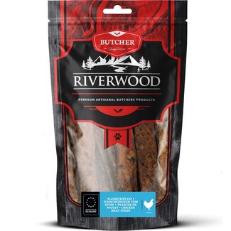 Riverwood Riverwood Vleesstrips Kip 150 gram