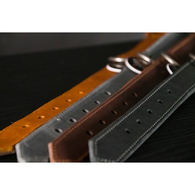 Spotted Pro Halsband Leer - Cognac