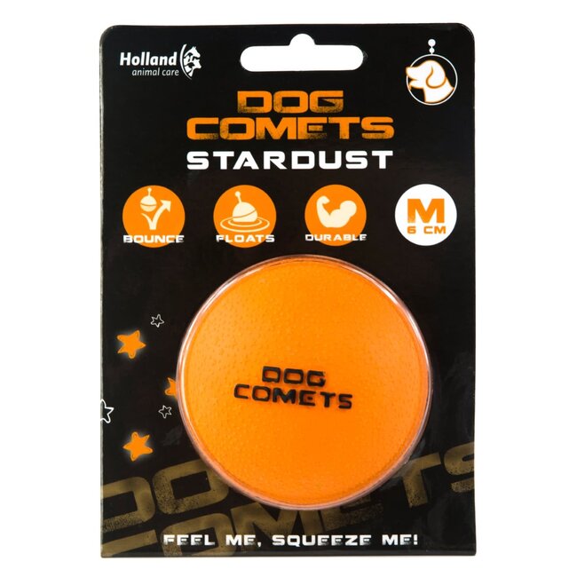 Dog Comets Ball Stardust Oranje M