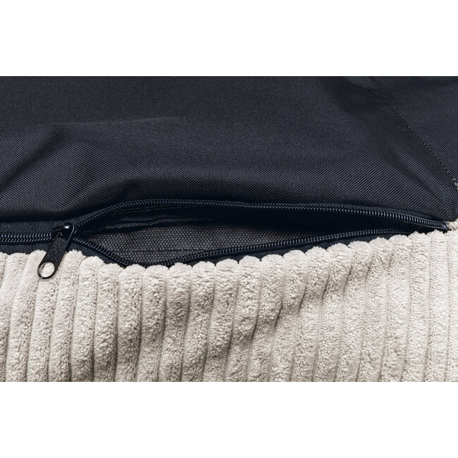 DBL Bankkussen Ribbed licht grijs