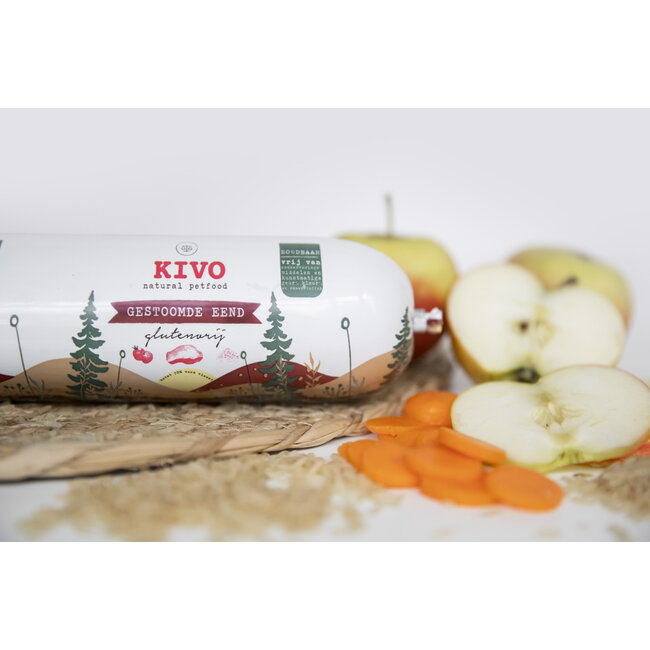 Kivo Worst Gestoomd 600 gram Eend