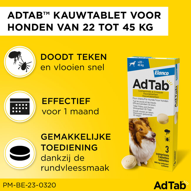 AdTab Hond 22 tot 45 KG
