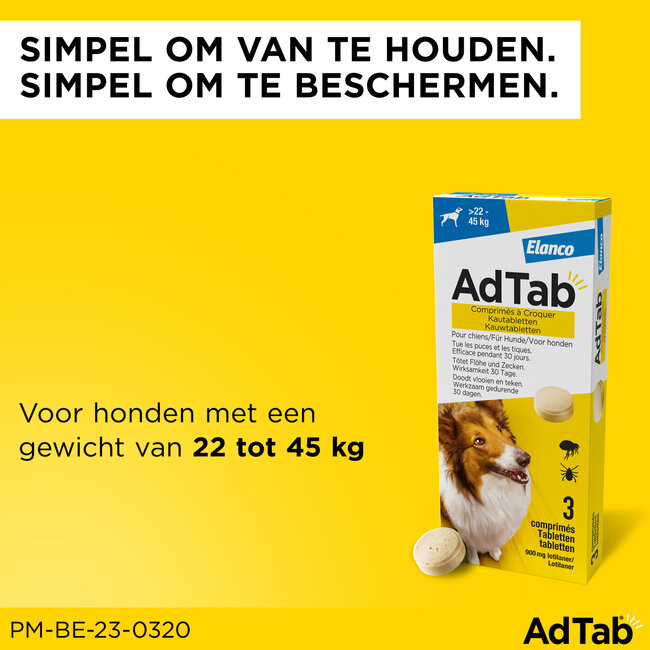 AdTab Hond 22 tot 45 KG
