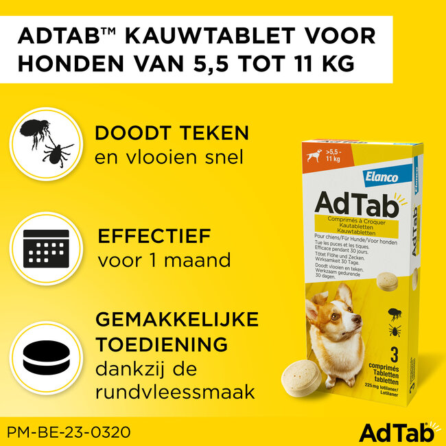 AdTab Hond 5.5 tot 11 KG