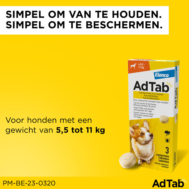 AdTab Hond 5.5 tot 11 KG