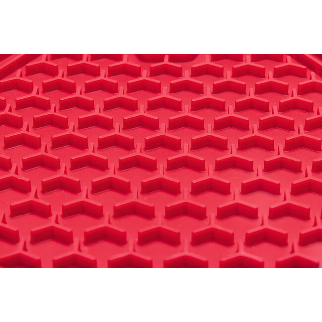 Siliconen Likmat Hexagon roze