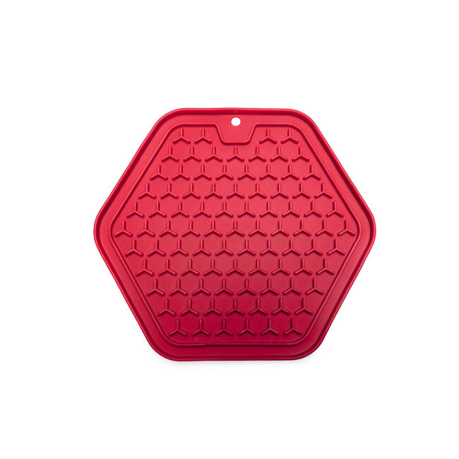 Siliconen Likmat Hexagon roze