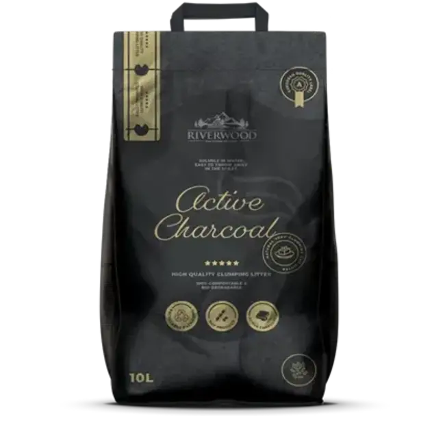 Riverwood Tofu Kattenbakvulling 10 liter - Active Charcoal