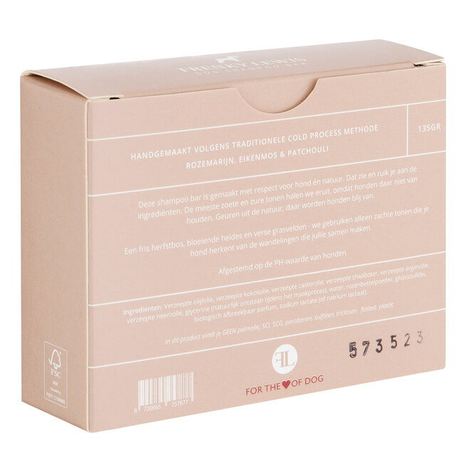 Frenky Lewis Dog Shampoo Bar - Rozemarijn, Eikenmos, Patchouly