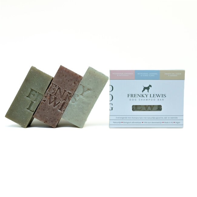 Frenky Lewis Dog Shampoo Bar  - 3  mini shampoo's