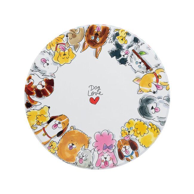 Blond Bewaarblik Hond 24 cm