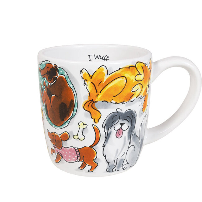 Blond Cappuccino Mok Dog Love 500ml