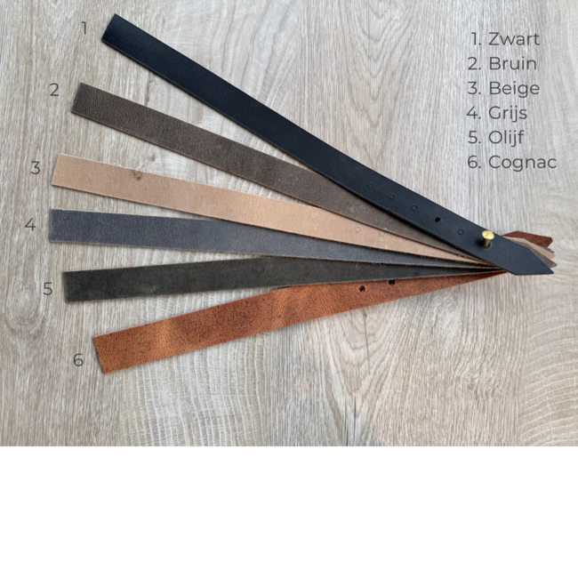 Leren Halsband Castor - Beige