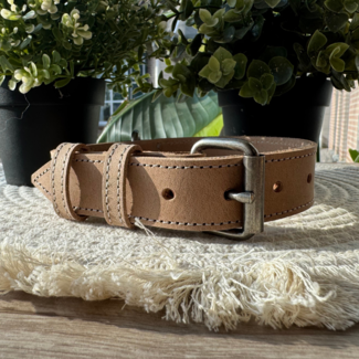 Smulders Paws & Prints Leren Halsband Castor- Beige