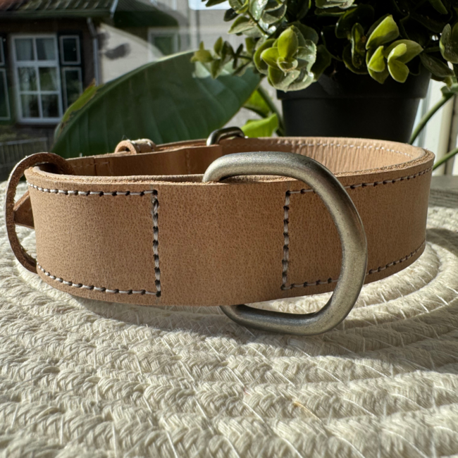 Leren Halsband Castor - Beige