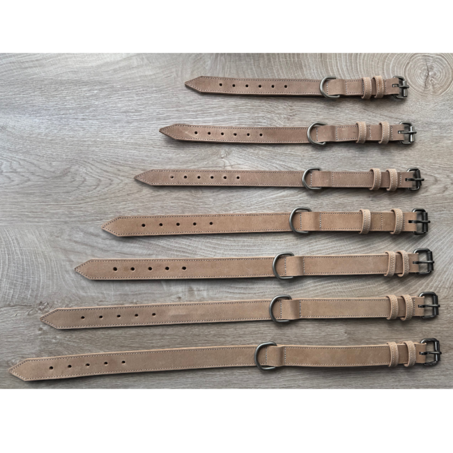 Leren Halsband Castor - Beige