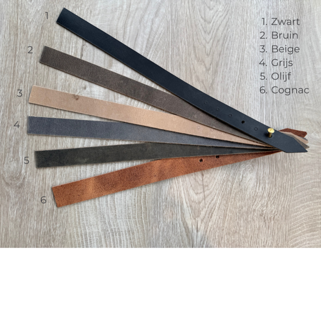 Leren Halsband Castor - Bruin