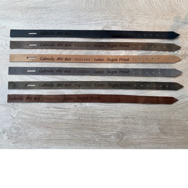 Leren Halsband Castor - Grijs