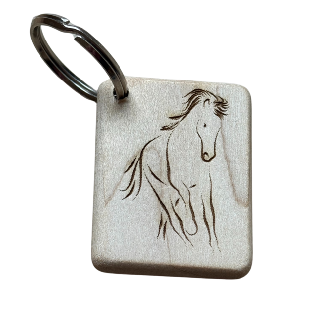 Sleutelhanger Hout Paard