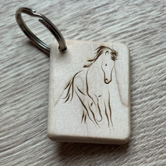 Smulders Paws & Prints Sleutelhanger Hout Paard