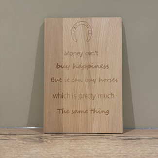 Paws & Prints Tekstbord Paard Happiness