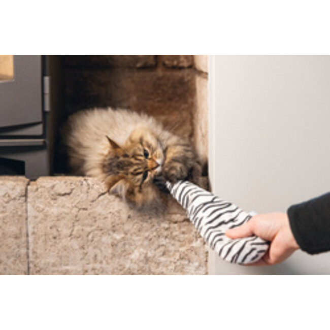 BZ PLU HSP JUNGLE ZEBRA STAART WIT