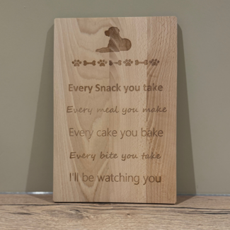 Paws & Prints Tekstbord Every Snack