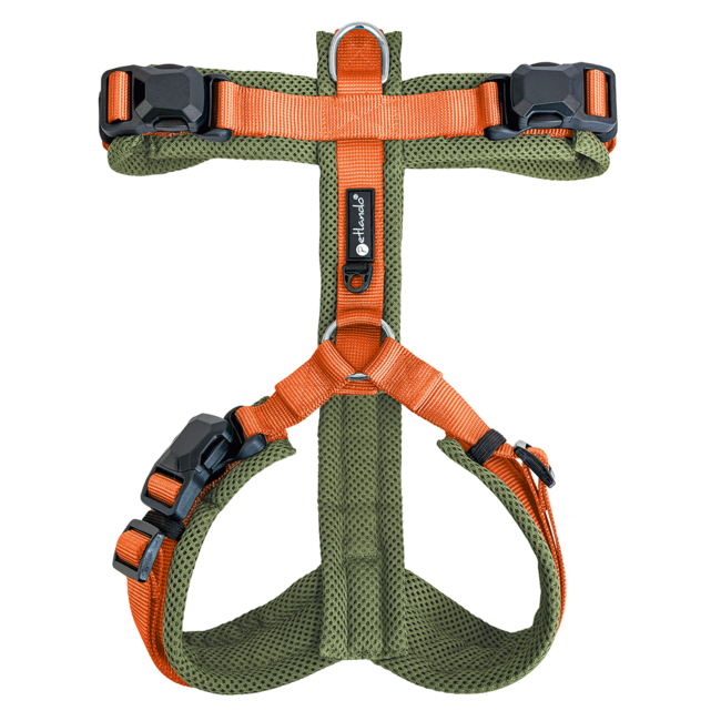 Petlando Magnetech Comfort Y-tuig Olive-Orange