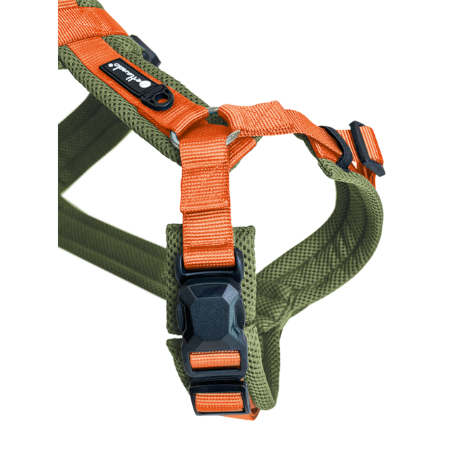 Petlando Magnetech Comfort Y-tuig Olive-Orange