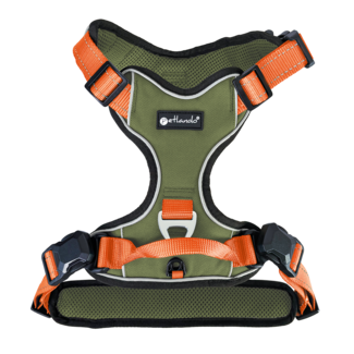 Petlando Petlando Magnetech Harness Olive-Orange