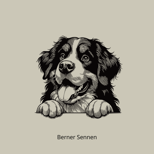 Borrelplank  Dog Lover Curve - met je eigen ras!