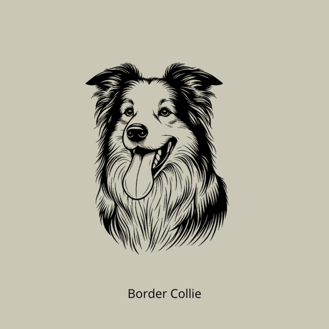 Borrelplank  Dog Lover Curve - met je eigen ras!