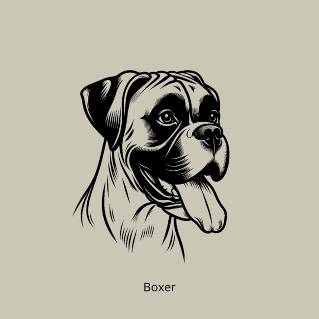 Borrelplank  Dog Lover Curve - met je eigen ras!